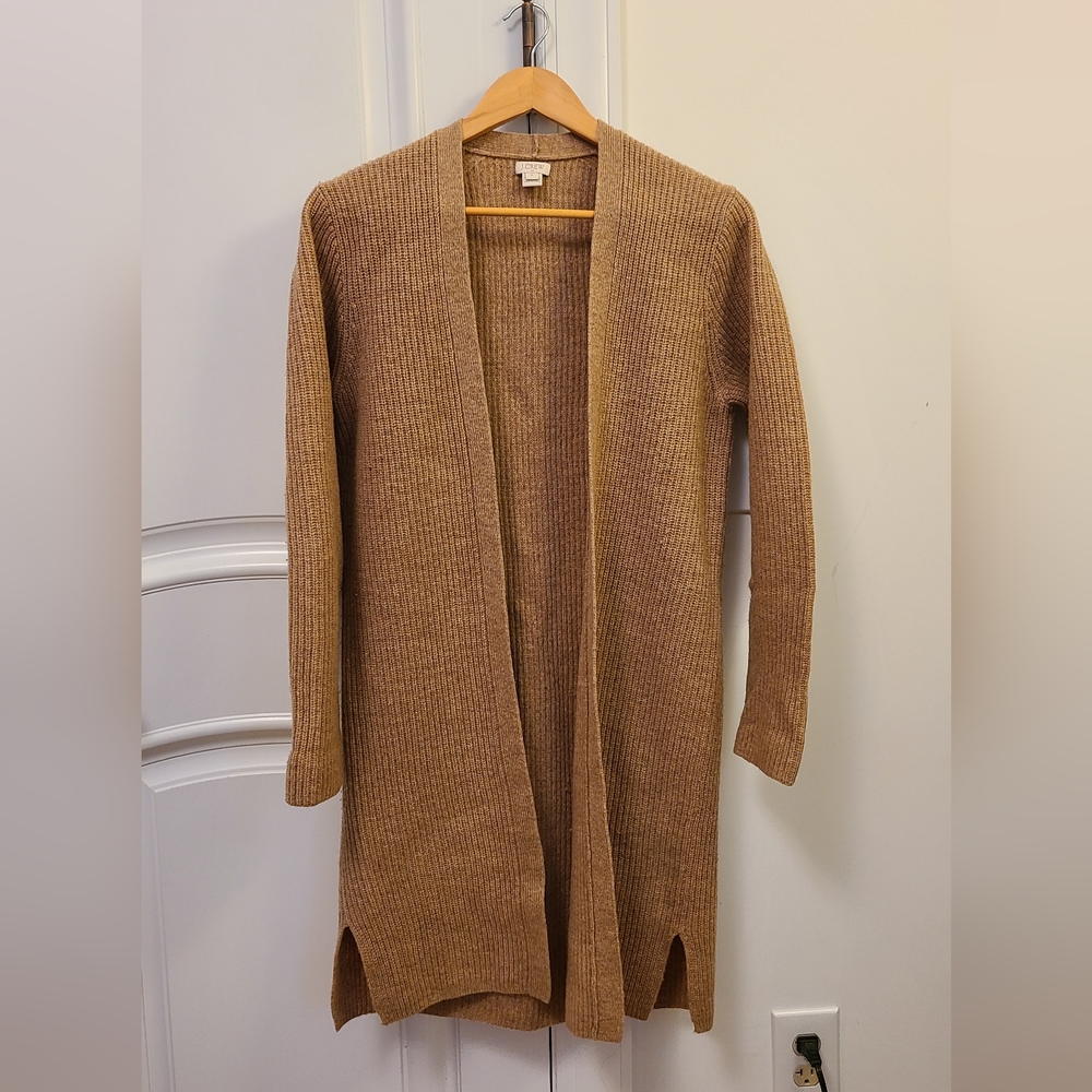 Long J. Crew Knit Cardigan